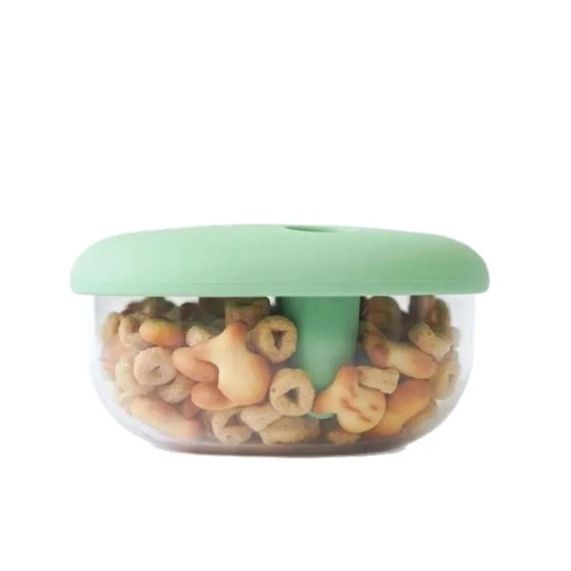 Multifunctional Camping Snack Storage Box with Silicone Lid