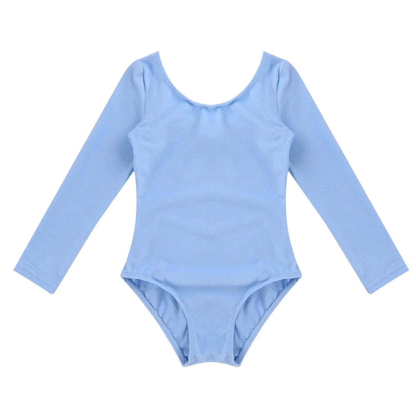 Girls Long Sleeve Ballet Leotard - Soft & Stretchy Dance Costume