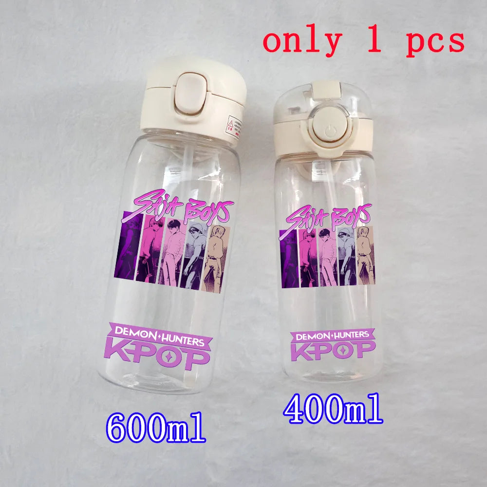 K-Pop Large Capacity Water Bottle - 400ML to 600ML for Fans