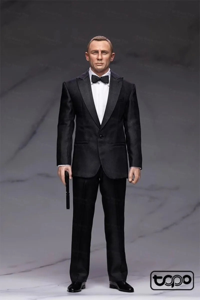 Classic Black Suit for 12" Action Figure - Stylish Agent Outfit