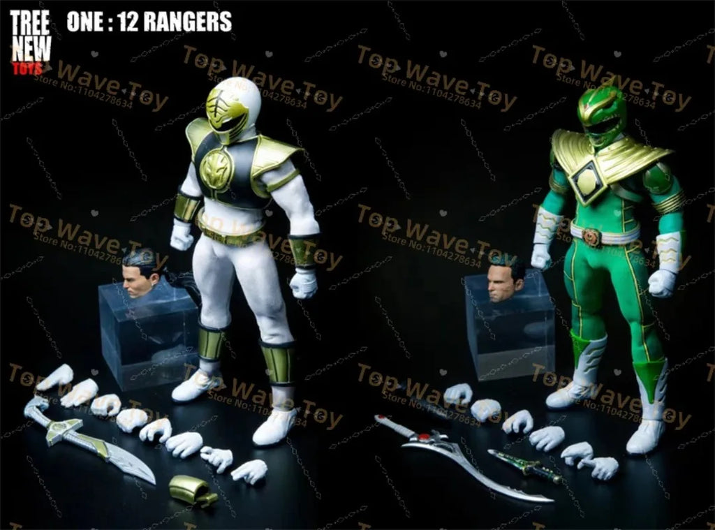 1/12 Mighty Green Ranger Action Figure | Movable Cloth Collectible