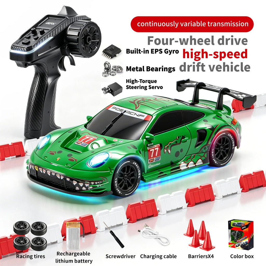 4DRC Mini RC Racing Car - 4WD Pocket Drift 1:43 High-Speed Toy
