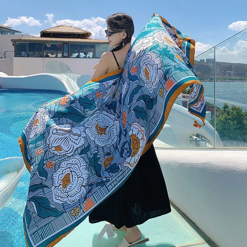 28 Stylish Travel Beach Shawls | 90x180cm Sunscreen Scarfs for Women