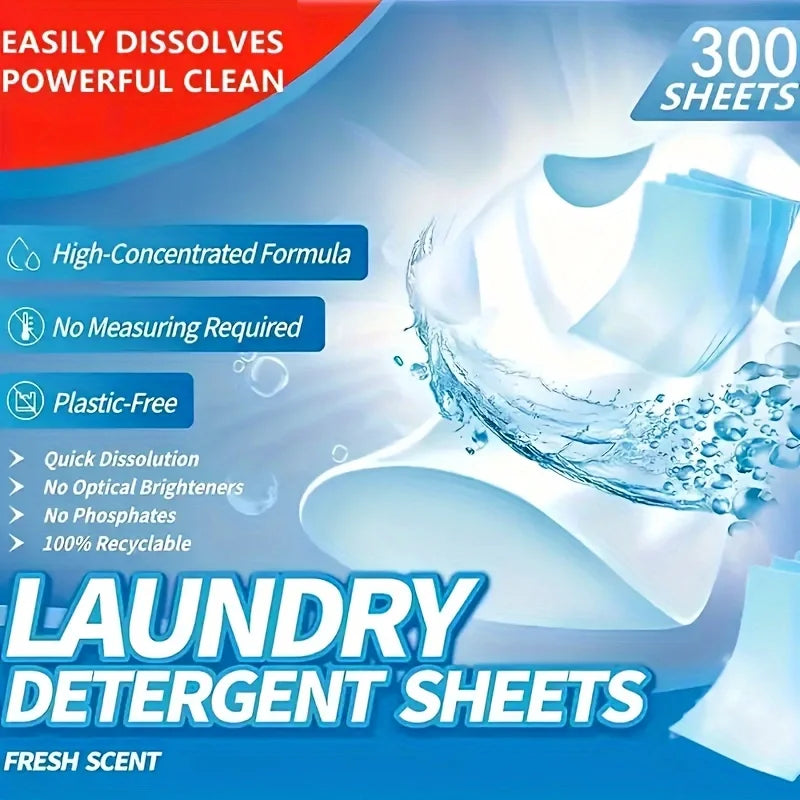 50 Eco-Friendly Laundry Detergent Tablets - Powerful, Hypoallergenic & Biodegradable