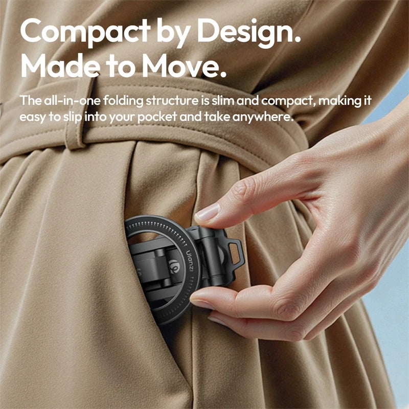 Ulanzi SK29 Foldable Phone Stand with Magnetic Ring & Tripod Base
