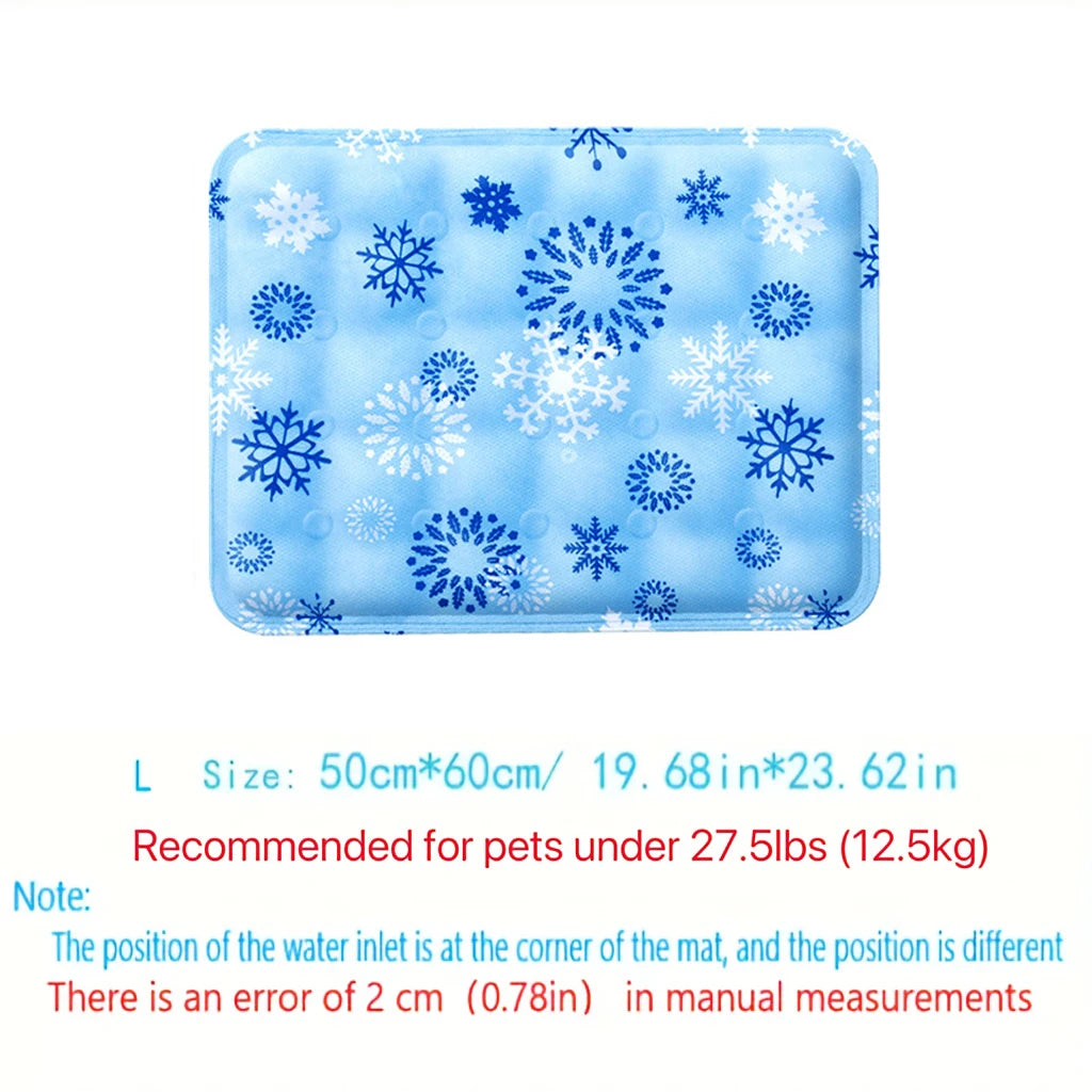 Portable Pet Cooling Mat - Durable Ice Cushion for Dogs & Cats
