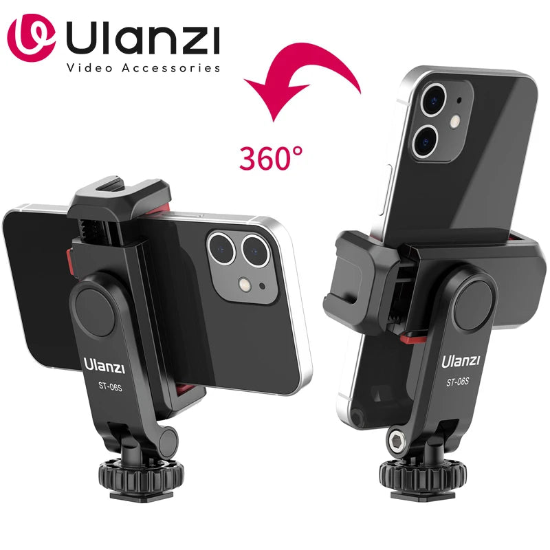Ulanzi ST-06S Adjustable Phone Mount for Vertical & Horizontal Shooting
