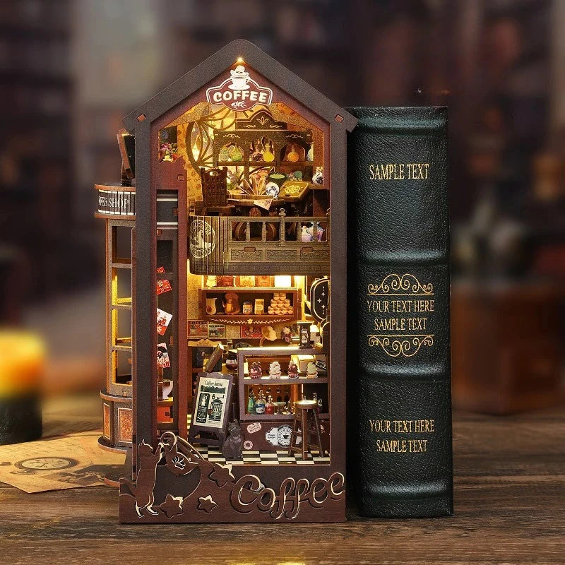 3D Wooden DIY Book Nook Kit - Miniature Home Décor Masterpiece