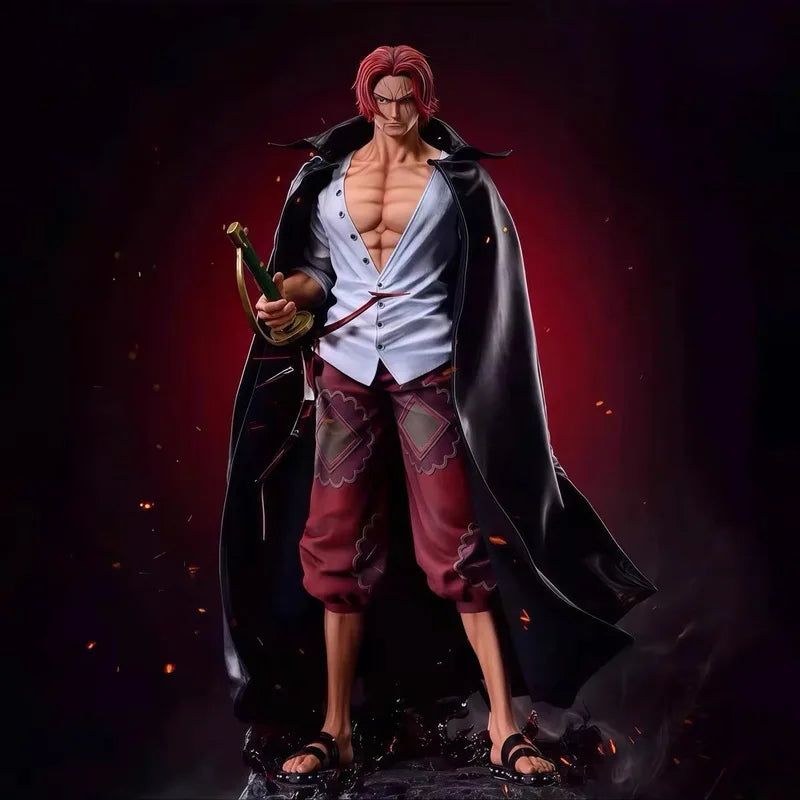 One Piece Jt Red Hair Shanks 67cm Anime Figure for Collectors
