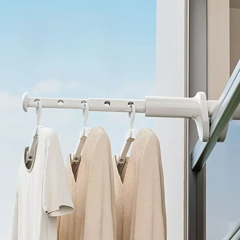 Thickened Portable Folding Hangers - Extendable Travel Clothes Rack