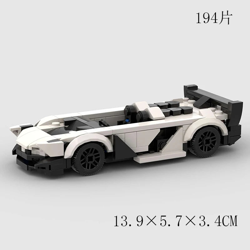 City Speed Convertible Racing Car Building Blocks - Ultimate DIY Model