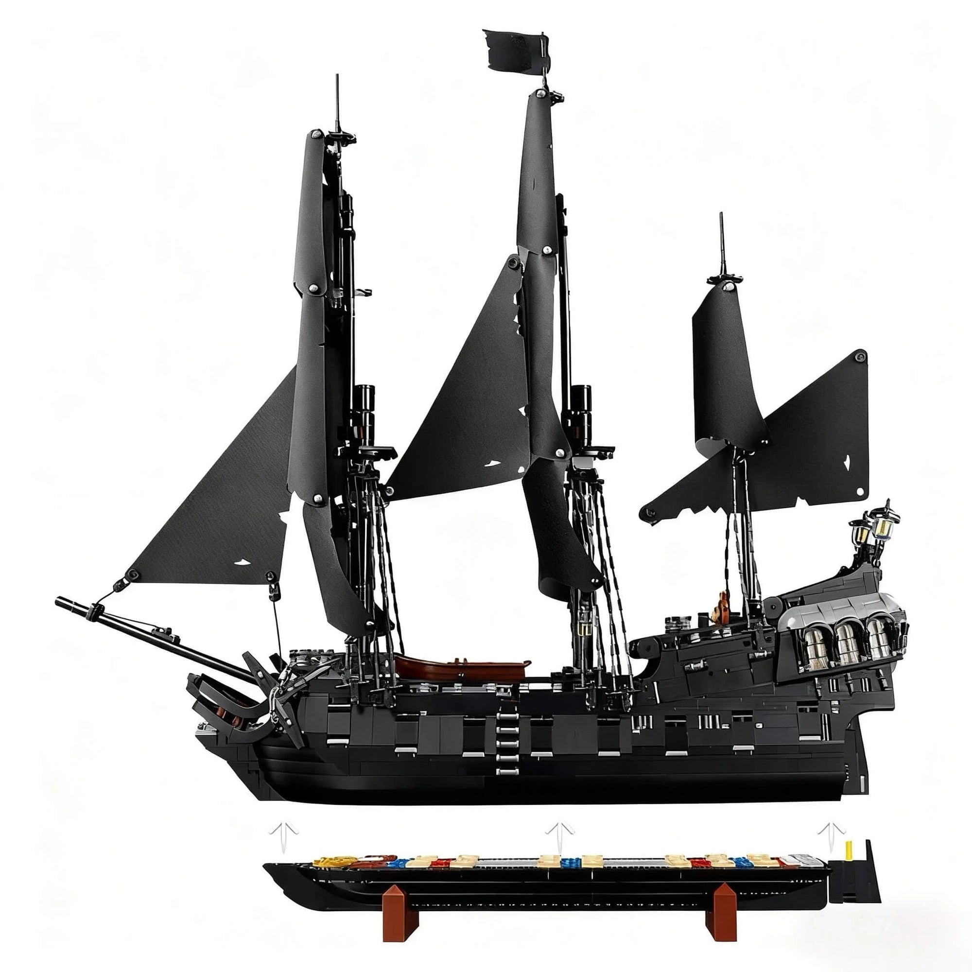 Creative Pirate Ship Building Block Set - Fun Home Decoration & Gift