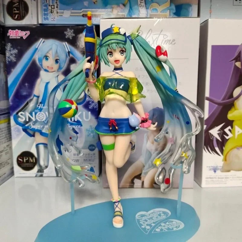 Hatsune Miku Summer Fun PVC Figure with Water Theme - 22cm