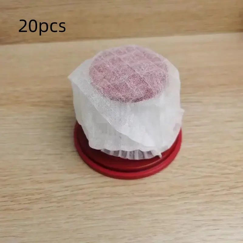 20-Pack Washable Vacuum Cleaner Filter Covers - Non-Woven Fabric Protection