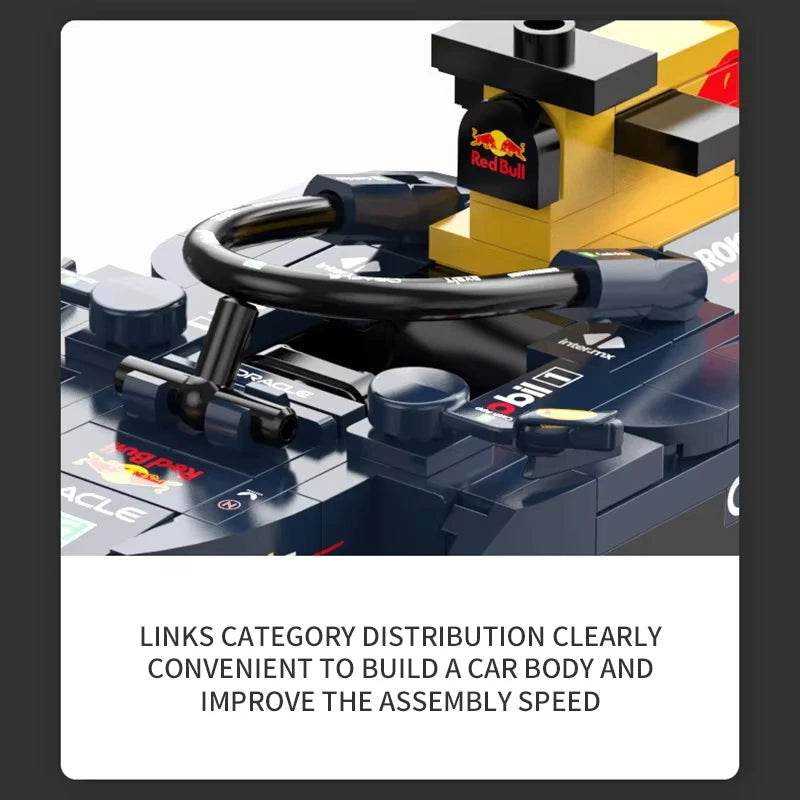 XQ 1:24 RB19 F1 Racing Car Building Blocks - Engaging Assembly Toy