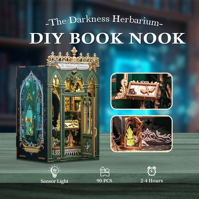 DIY Book Nook Kit by CUTEBEE - Enchanting LED Miniature Decor