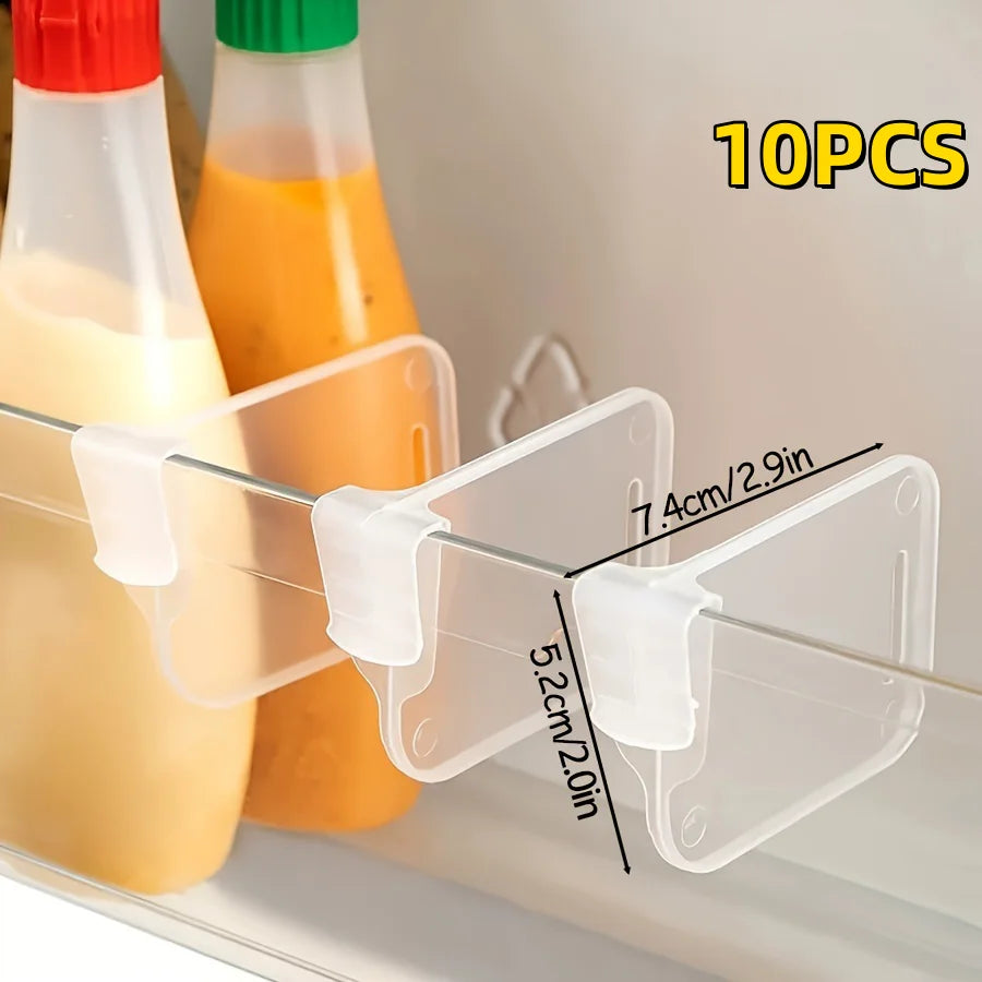 10-Pack Versatile Refrigerator Side Door Organizers for Efficient Space