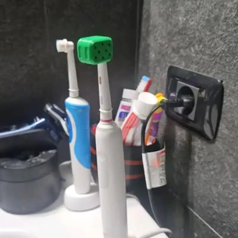 2-Pack Electric Toothbrush Head Travel Case - Lightweight & Ventilated