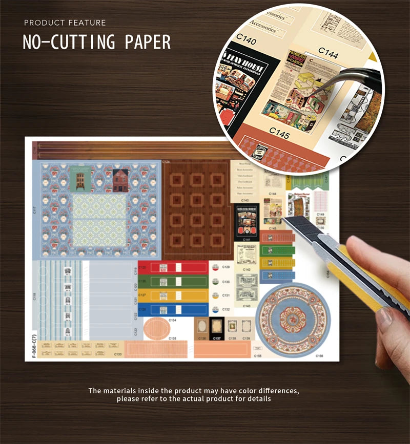 DIY Fairy-Tale Wonderhouse Wooden Miniature Dollhouse Kit with Furniture