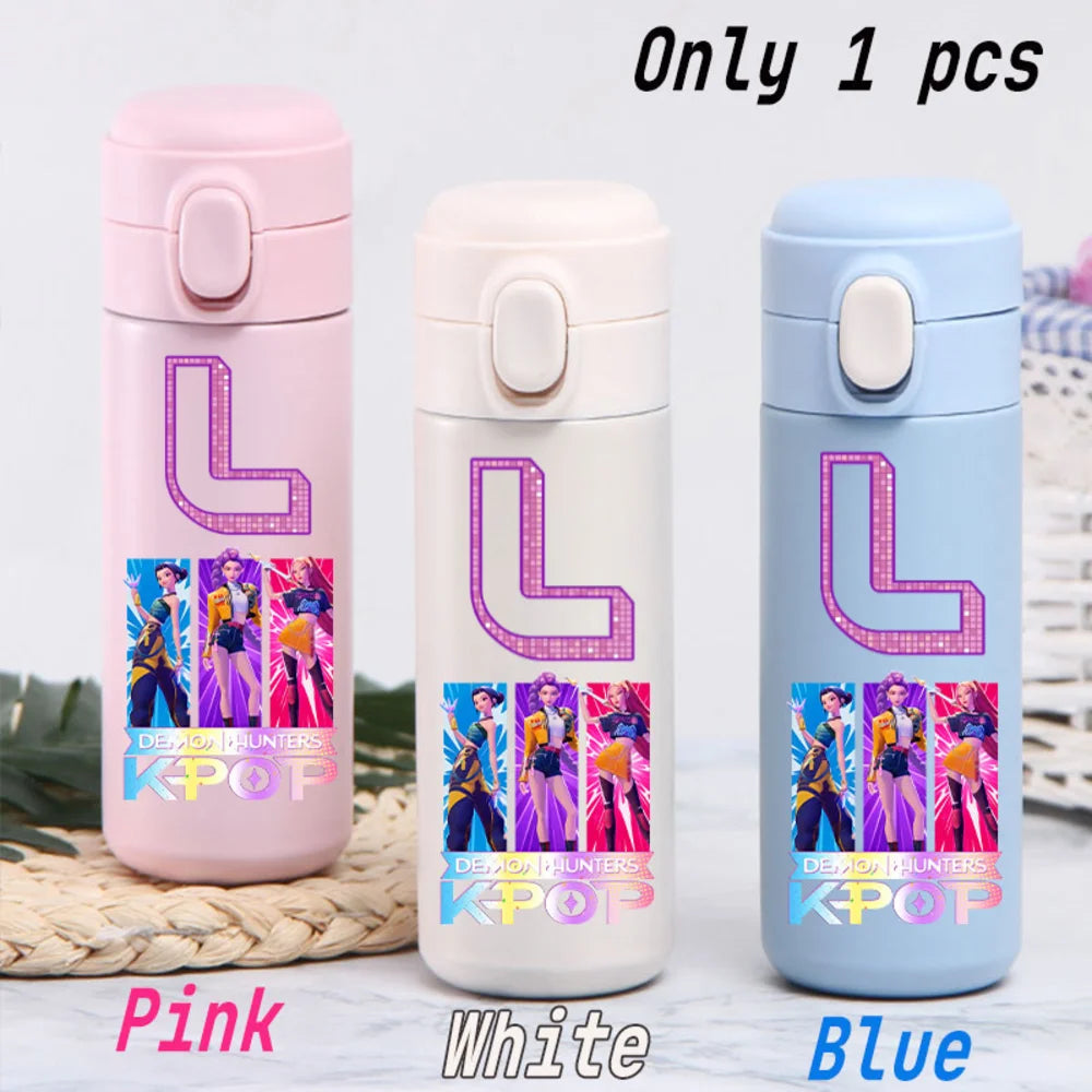 KPop 420ML Insulated Thermos Cup - Stylish Water Bottle Gift