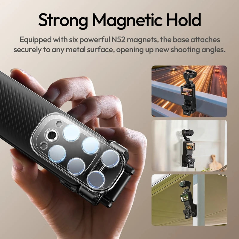 Ulanzi PK16 Magnetic Grip Adapter for DJI Pocket 3 & Action Cameras