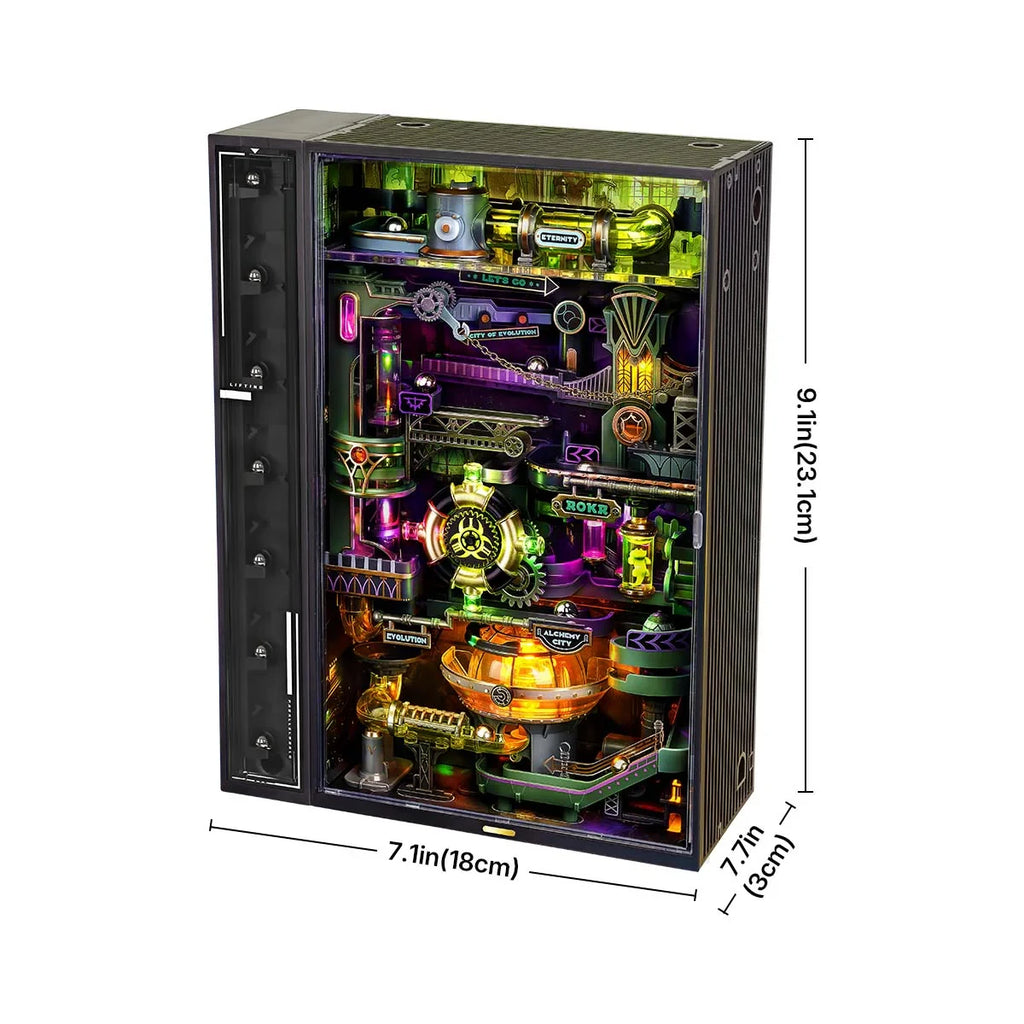 Cyberpunk Marble Run 3D Puzzle DIY Model - Interactive Home Decor