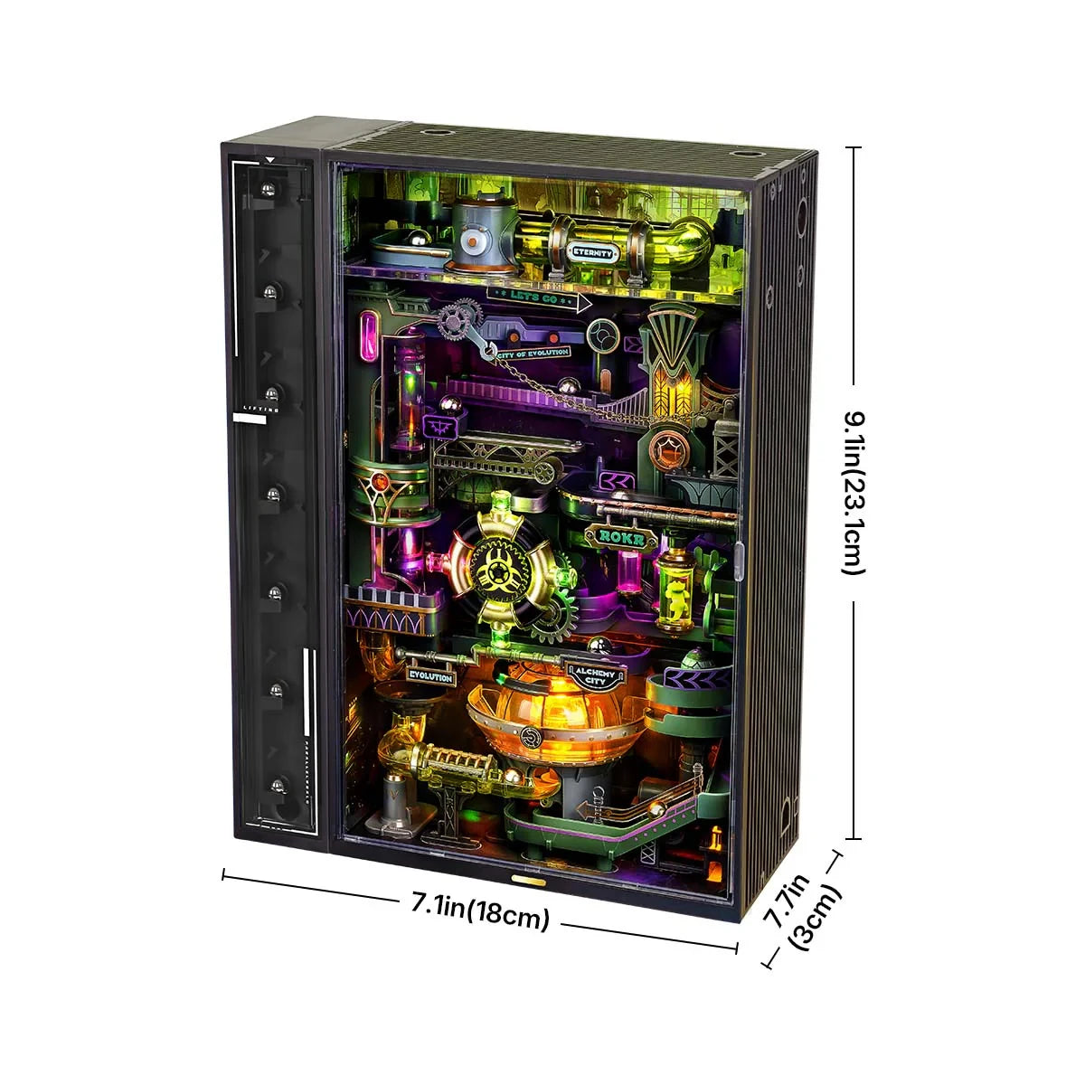 Cyberpunk Marble Run 3D Puzzle DIY Model - Interactive Home Decor