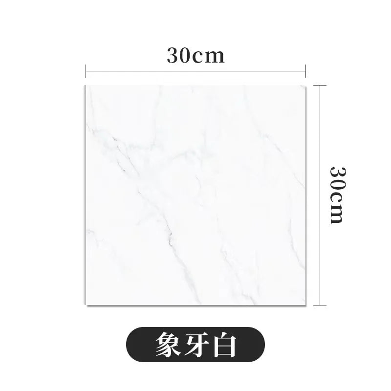 Waterproof Thickened Self-Adhesive Marble Tile Floor Stickers - 10/30/50PCS