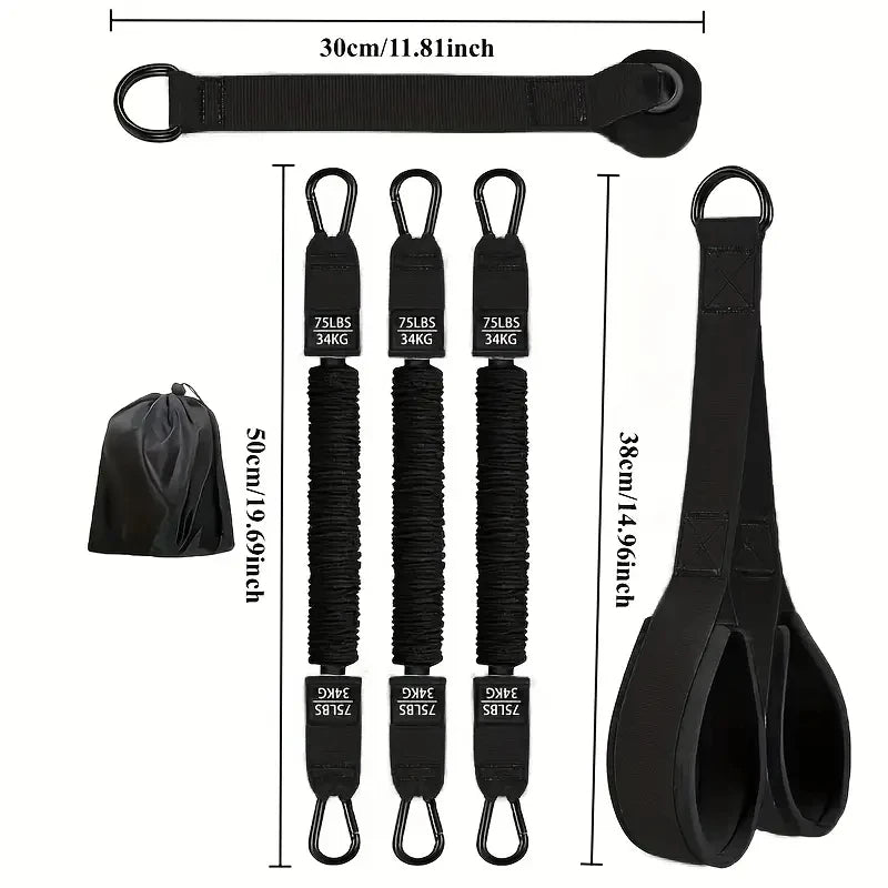 Fitness Assistance Elastic Training Belt with Tension Rope