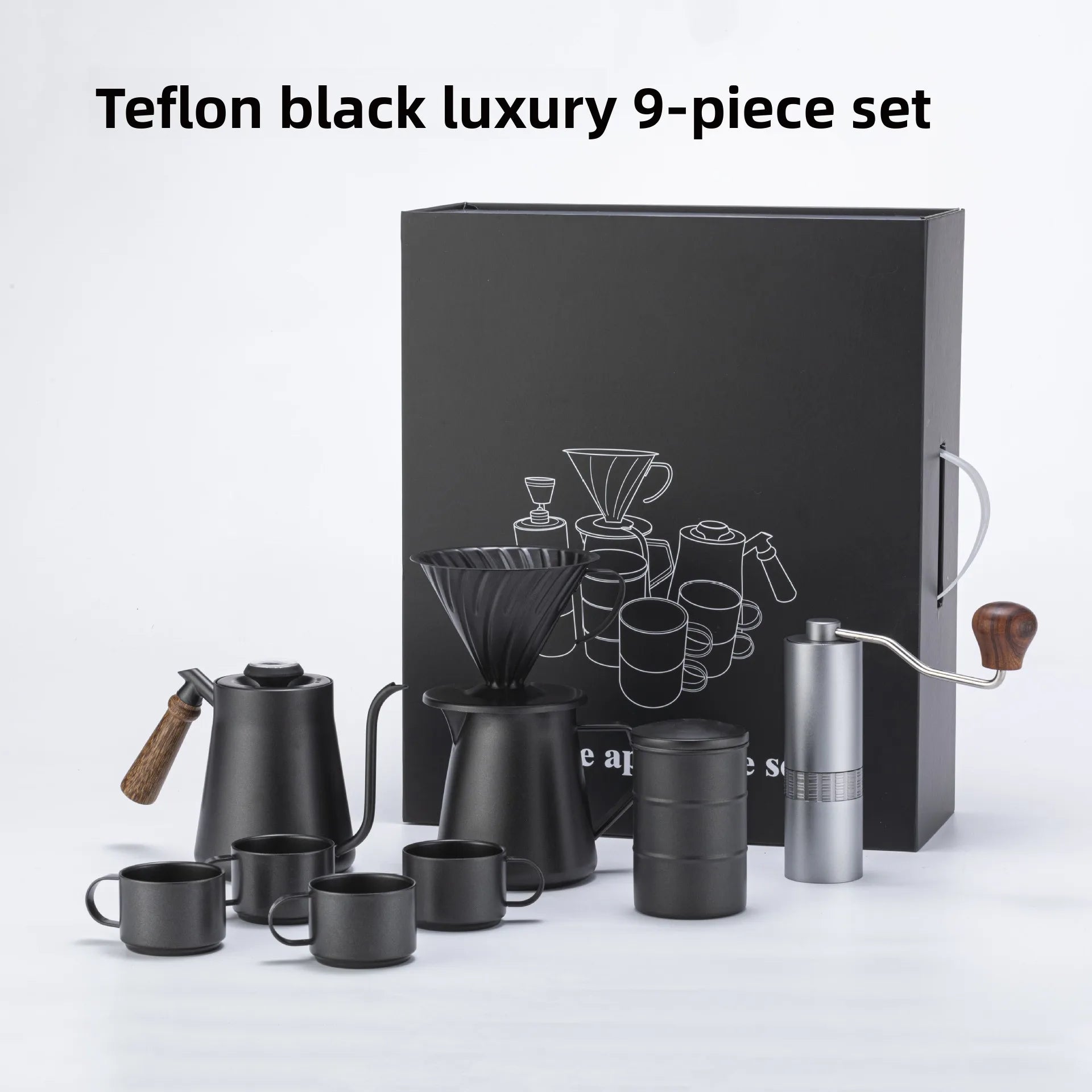 Exquisite Pour Over Coffee Tool Set - Perfect Gift Box!