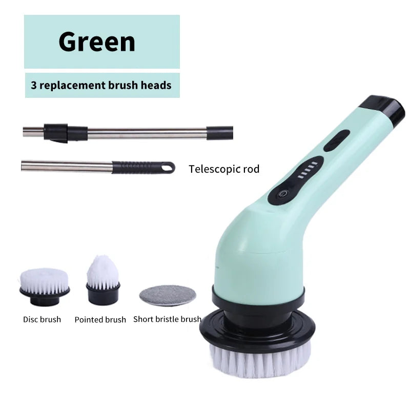 9-in-1 Electric Spin Scrubber | Effortless Multi-Surface Cleaning