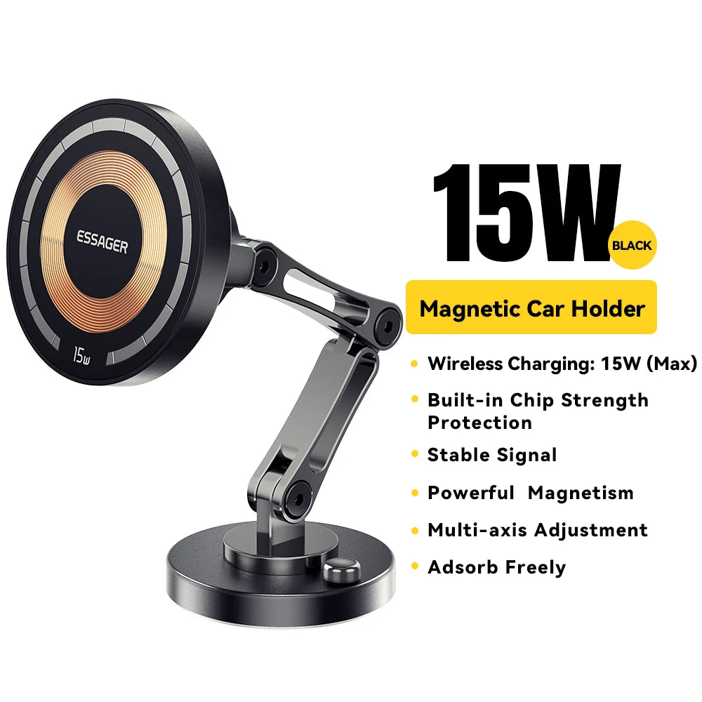Essager 15W Magnetic Wireless Charger & Car Phone Mount