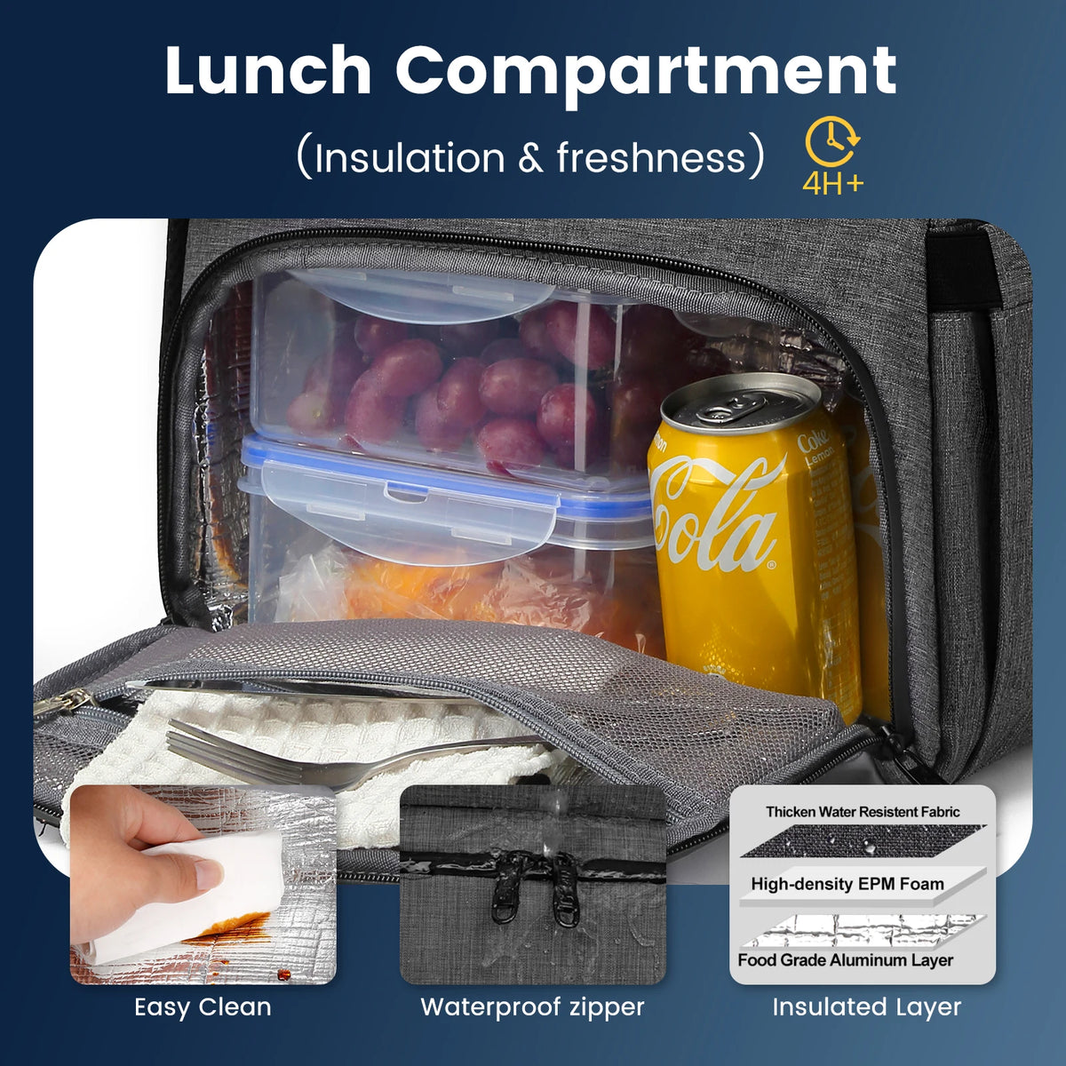 Insulated Backpack Cooler - Large Capacity Picnic & Travel Bag