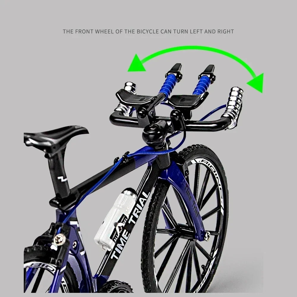 1:8 Scale Diecast Metal Mountain Bike - Realistic Mini Model Toy