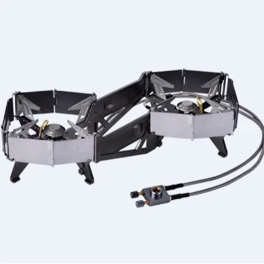 BRS-32 Double Burner Gas Stove - Ultimate Portable Cooking Power
