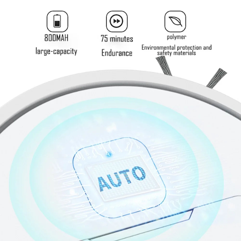 APWIKOGER 3-in-1 Robot Vacuum Cleaner - Mops & Cleans with 1000Pa Power