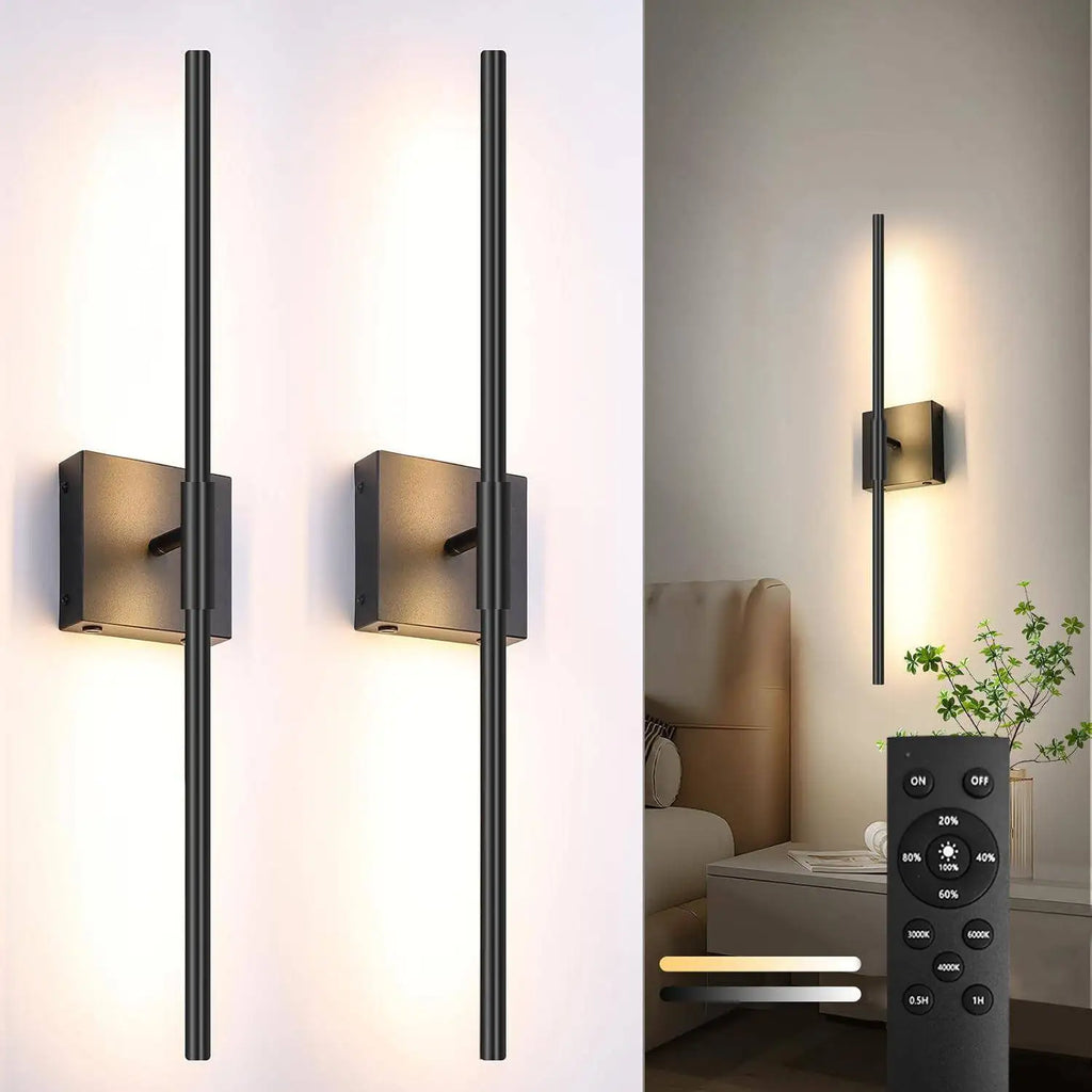 2-Piece LED Dimmable Picture Light - 10000mAh USB Rechargeable