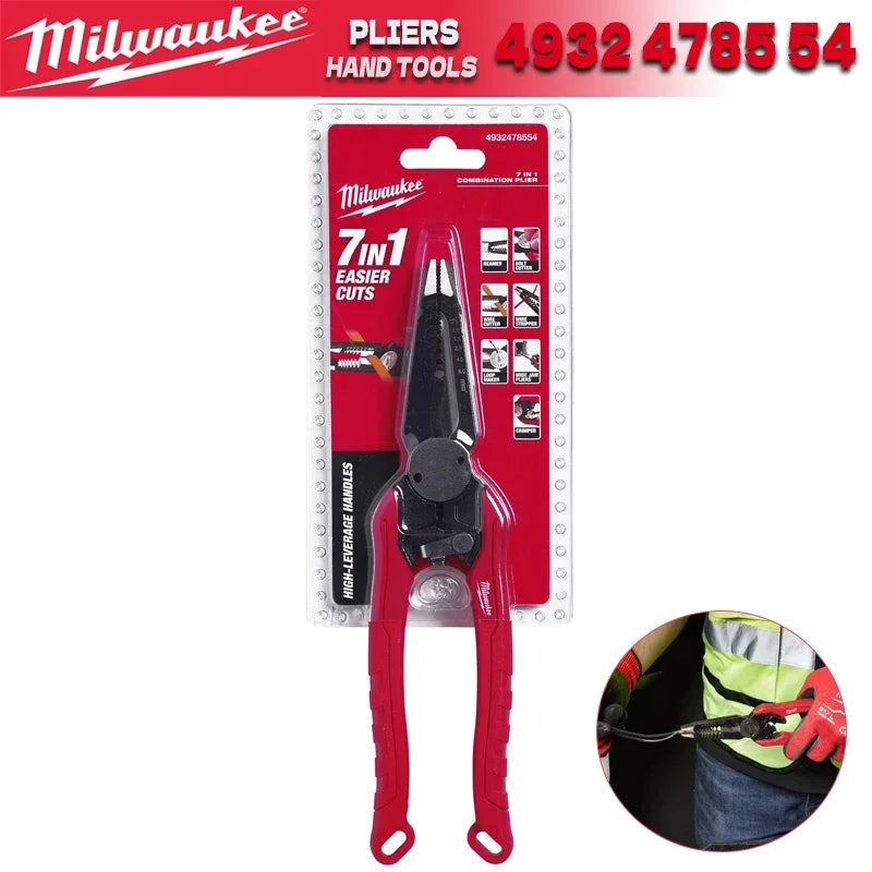 Milwaukee 7-in-1 Multi-Function Wire Stripping Pliers - Durable Manual Tool