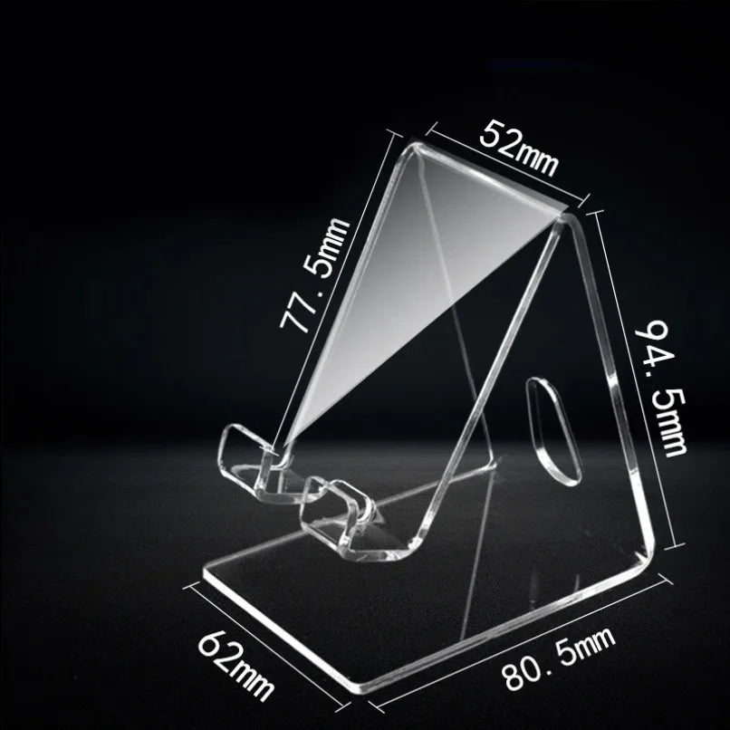 Transparent Acrylic Cell Phone Holder - Universal Desk Stand