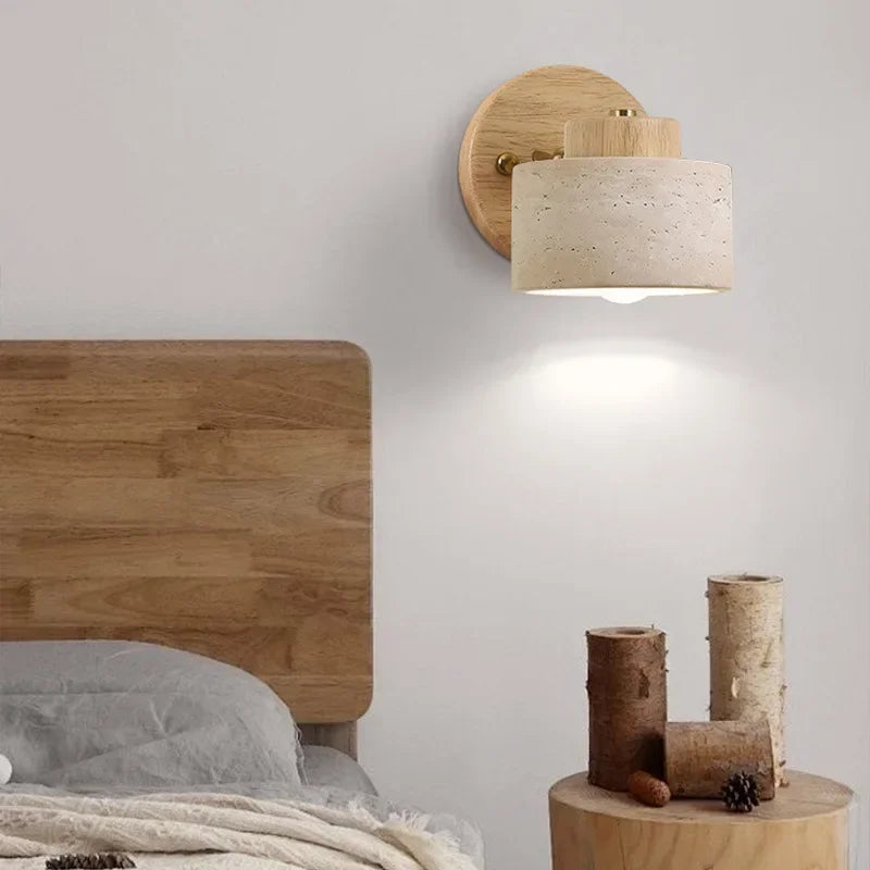 Wabi-Sabi Wall Lamp - Modern Rotatable Design for Elegant Lighting