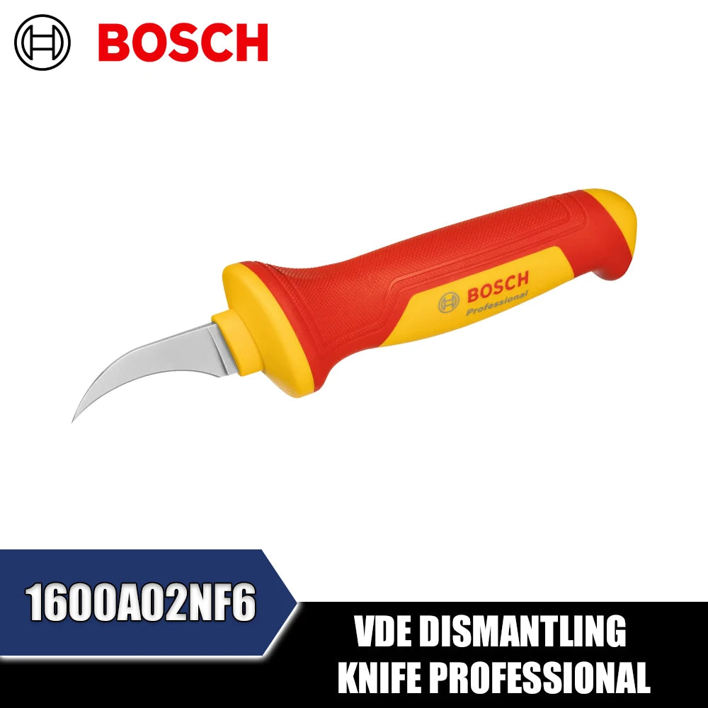 Bosch VDE Cable and Dismantling Knife - Insulated Professional Tool