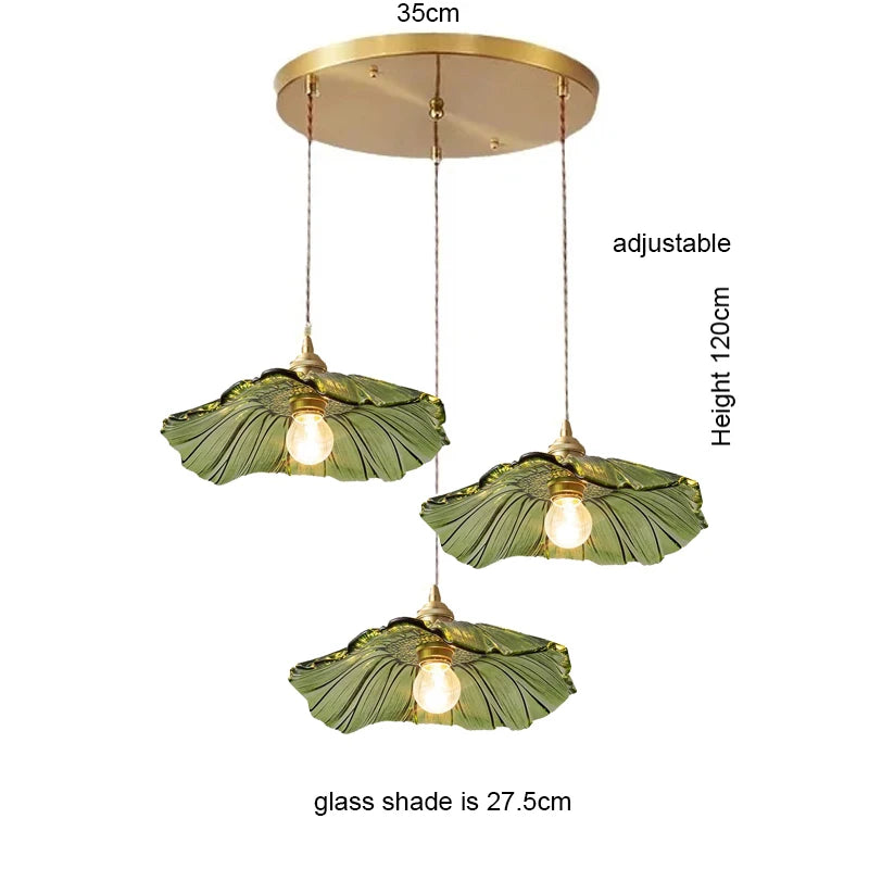 Stylish Glass Pendant Light - Modern Hanging Lamp for Dining & Kitchen