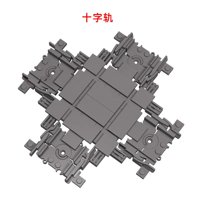 MOC City Train Tracks - Flexible Building Block Railway Set