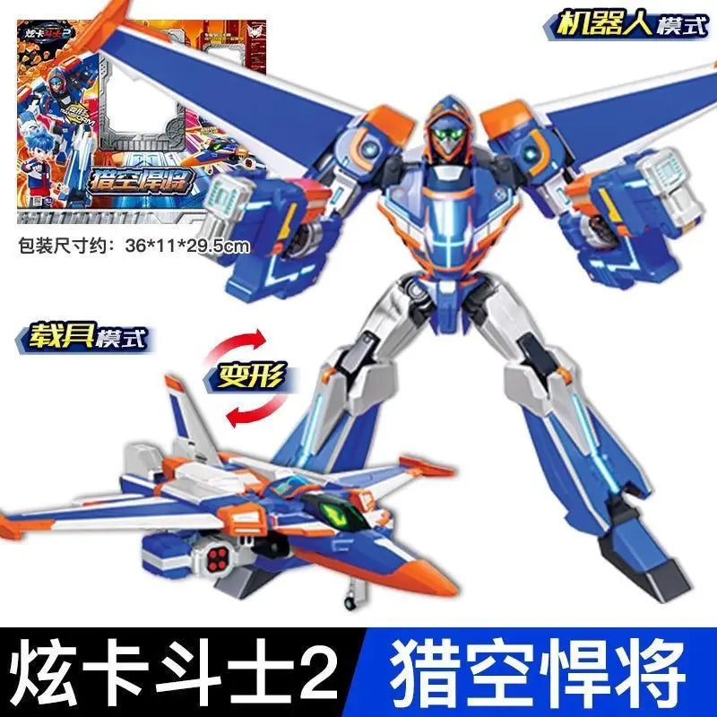 Transforming Metal Robot Action Figure - Blue SUV Mech Toy