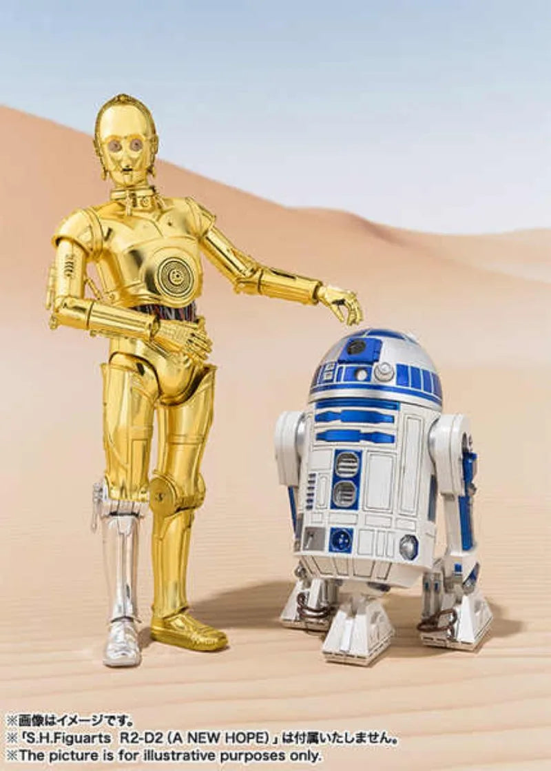 Bandai Star Wars R2-D2 & C-3PO Action Figures | Classic Ver. A New Hope