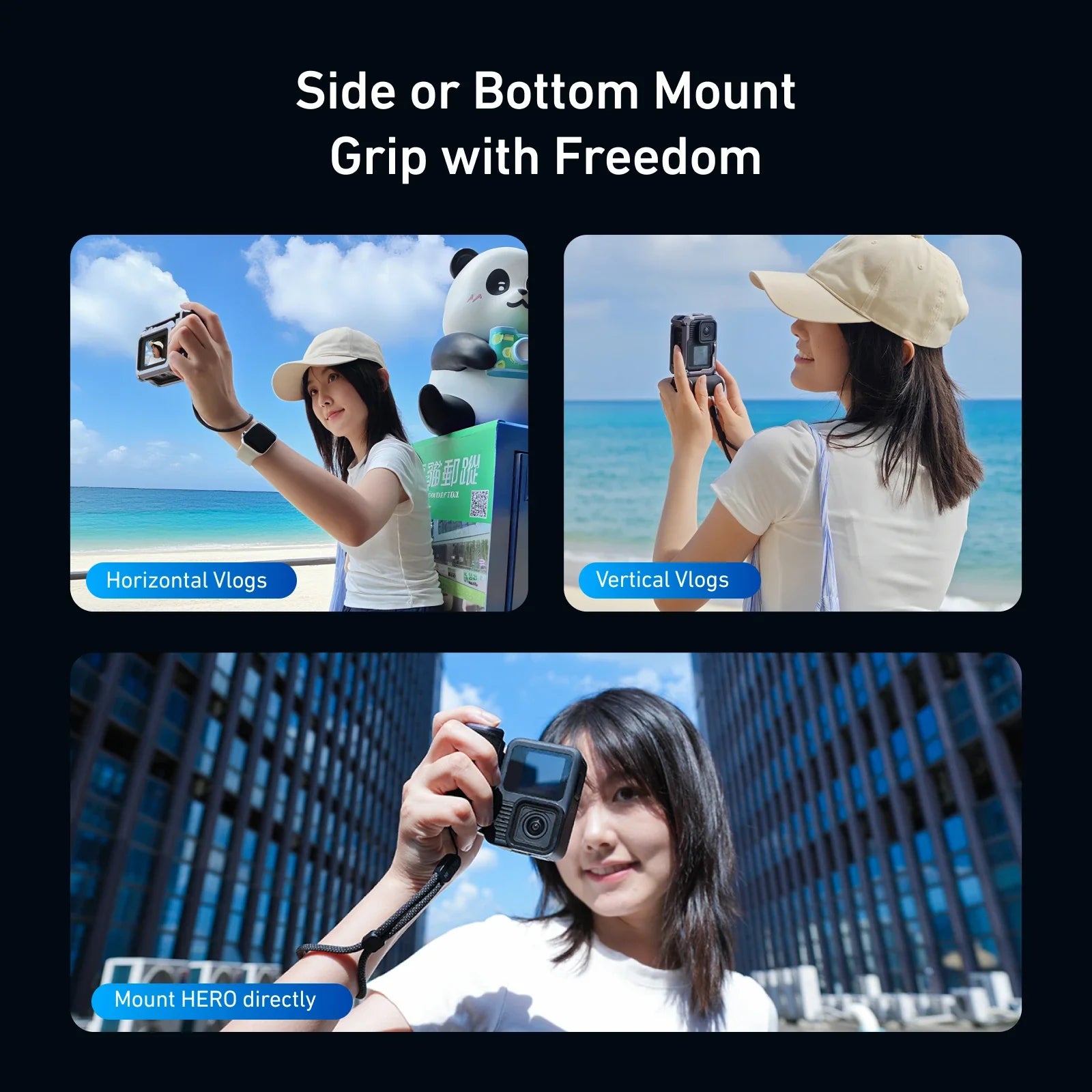 TELESIN StreetGrip Kit for GoPro HERO 9-13 | Capture Cinematic Action