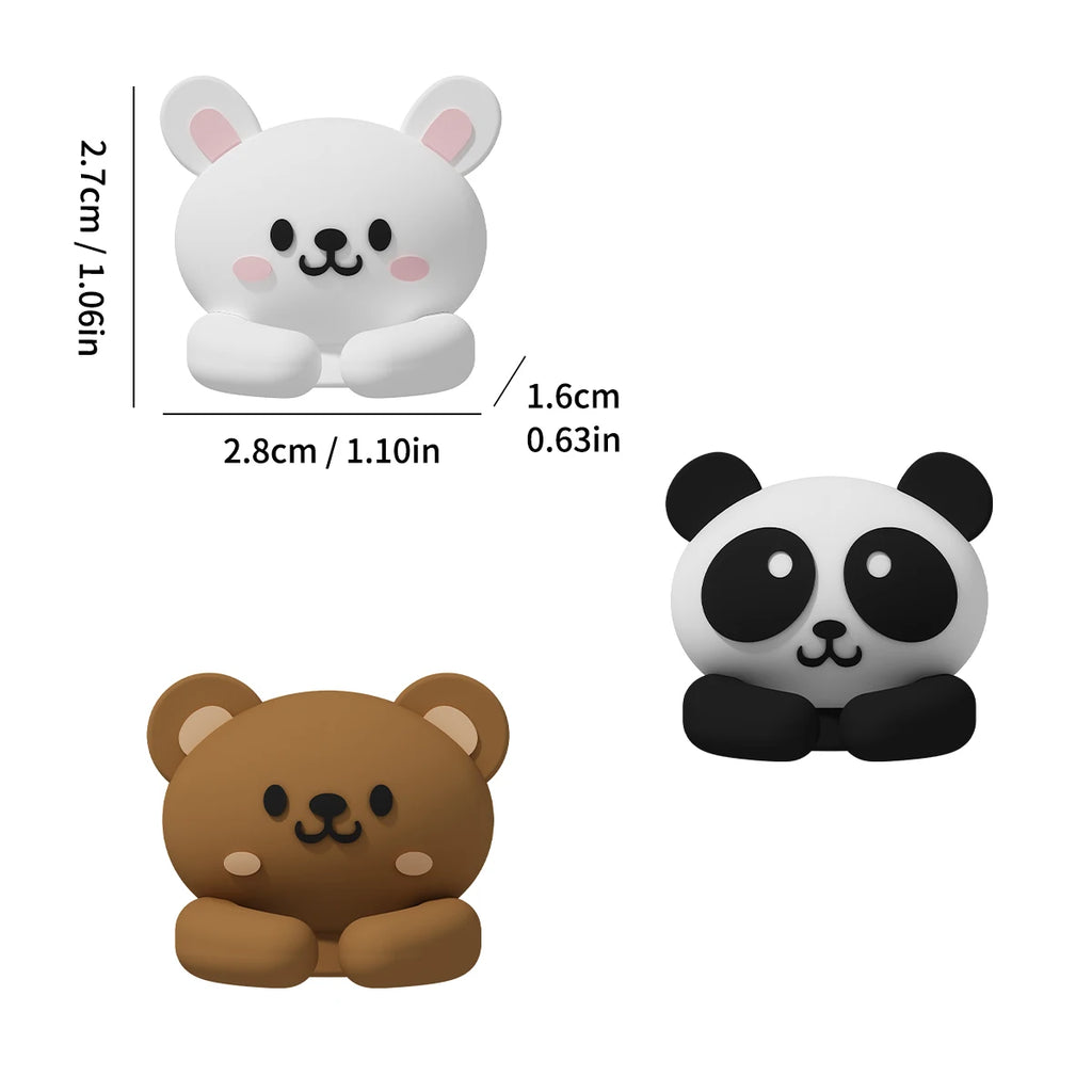 Cute Capybara Cable Managers - Self-Adhesive Organizer Clips