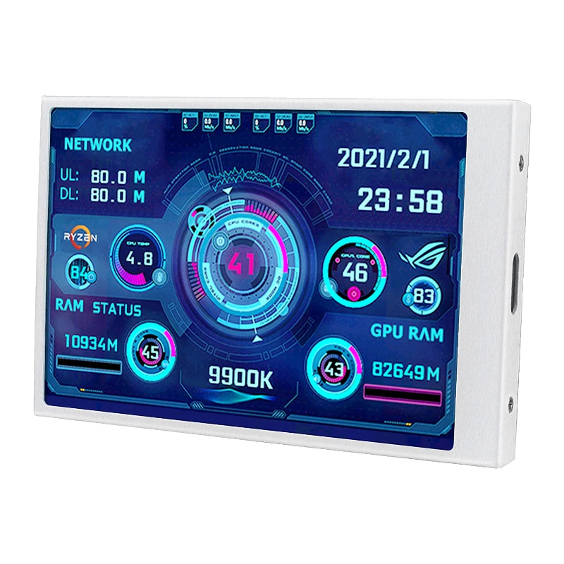 3.5 Inch USB Type-C IPS Secondary Monitor for PC & Custom Software