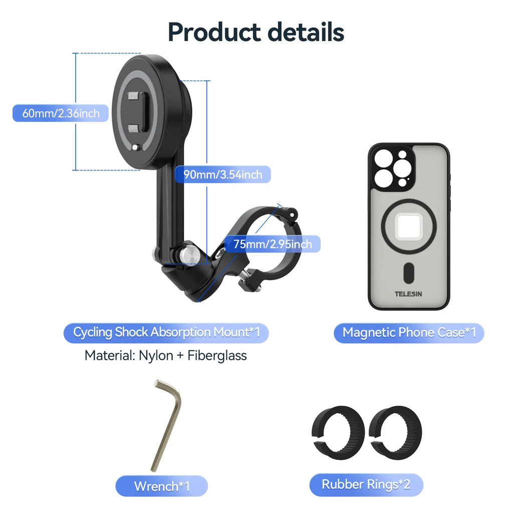 TELESIN 360° Rotating Phone Holder for Bikes & Motorcycles - Capture Every Ride