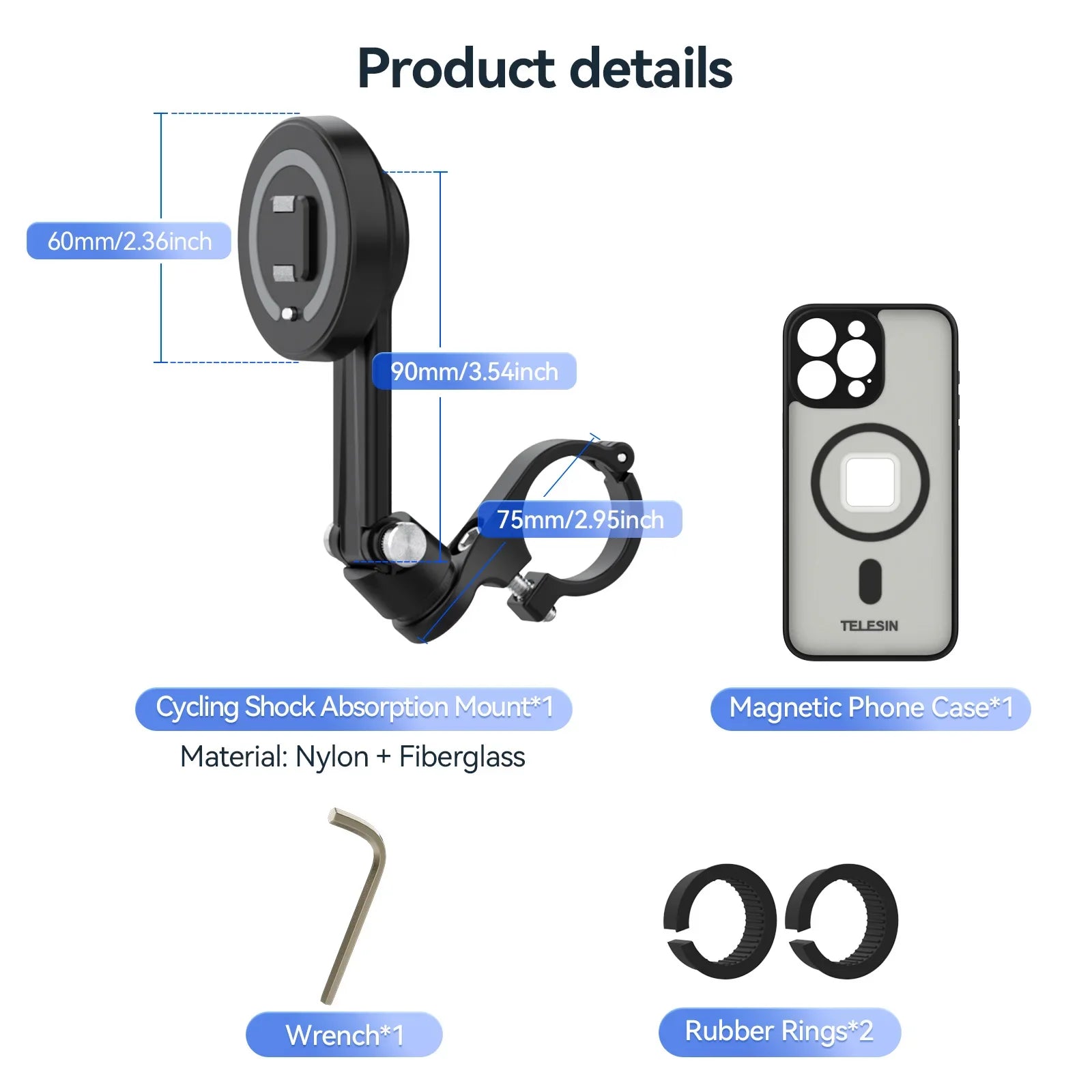 TELESIN 360° Rotating Phone Holder for Bikes & Motorcycles - Capture Every Ride